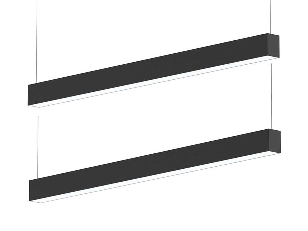 2 x Sub 125 design surface-mounted & pendant fixture black