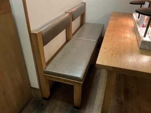 Huts - Panca da ristorante con rivestimento in pelle