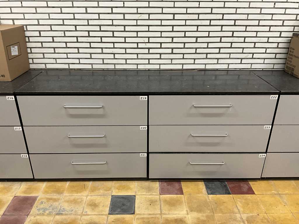 4m Chest of drawers with natural stone top