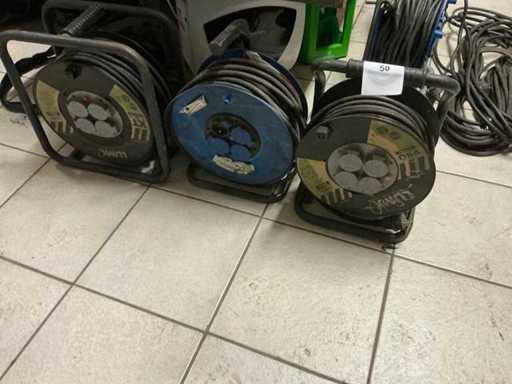 Extension cable reels (3x)
