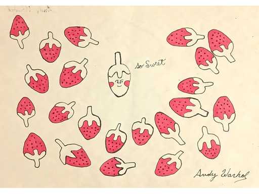 Disegnando su carta Andy Warhol