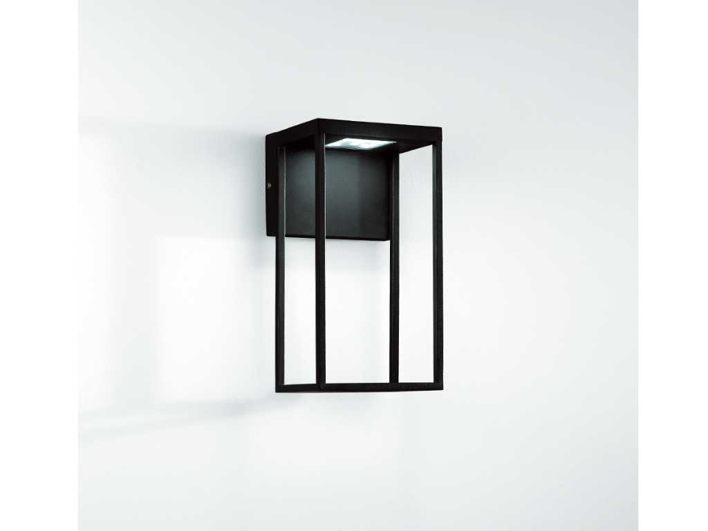 2 x Inteq design outdoor lamps black