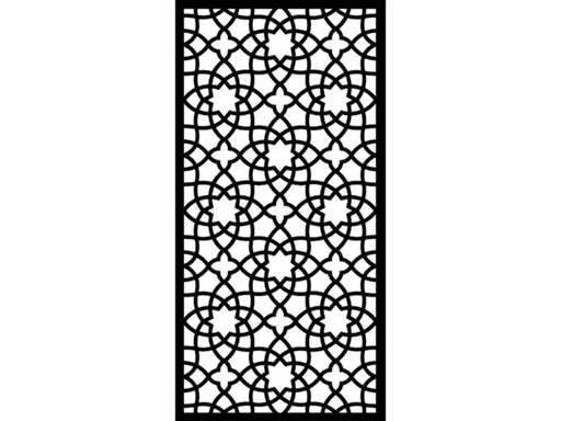 Paravan Alhambra terra – lemn compozit negru – 180x90 cm (2x)