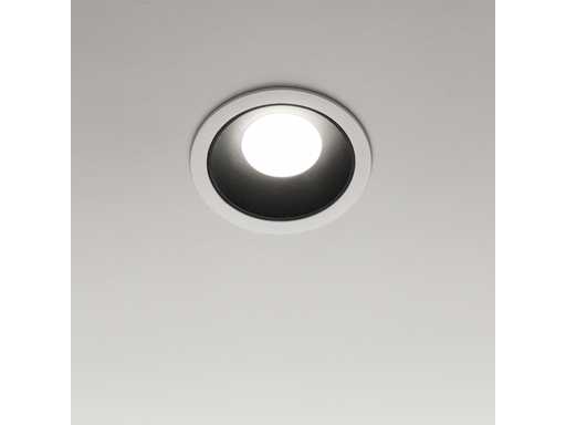 Lumière encastrée GU10 – Rond – Noir/Blanc – IP20 (x50)