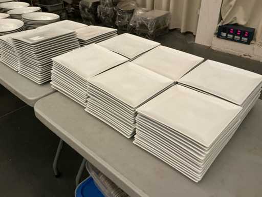 Lot of square plates