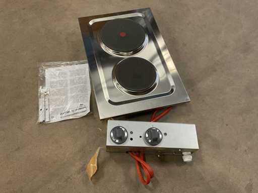 Olis OPCE-40DB/FS 2-pits drop-in elektrische kookplaat