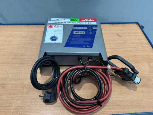 2016 Linde Powerten E 24V 50A 375Ah Cargador Transpaleta Hormiga Hormiga Cargador de carretillas elevadoras eléctricas