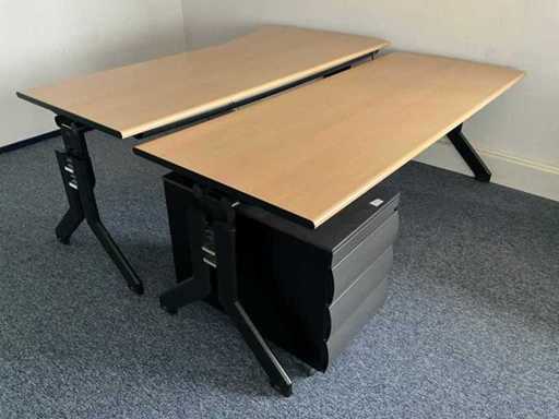 Bureau 200x80 cm (2x)