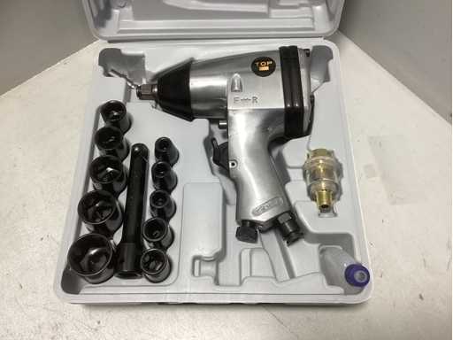 TOPGEAR-SCHLAGSCHRAUBER 1/2" + STECKSCHLÜSSEL