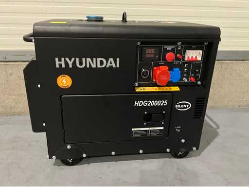 Generator diesel de urgență Hyundai HDG200025 2025 de 7,5 KVA
