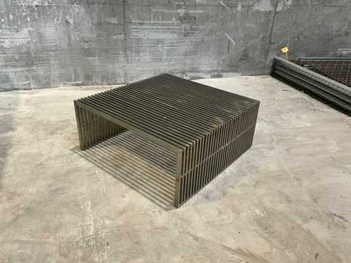 Masă de cafea din oțel inoxidabil