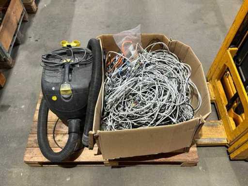 Aspirateur Kärcher et câble réseau