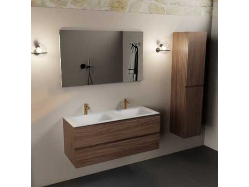 Dulap de baie Oak Mocha dublu 120cm