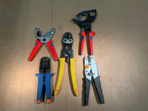 Knipex, Klauke, clești Haupa pentru instalare electrică (5x)