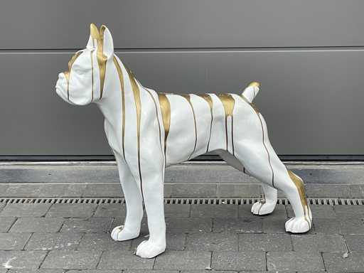 Boxer White Trash Gold H87cm