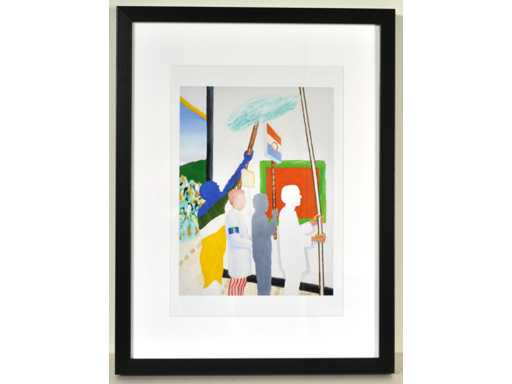 Roger Raveel - Beervelde Procession - offset