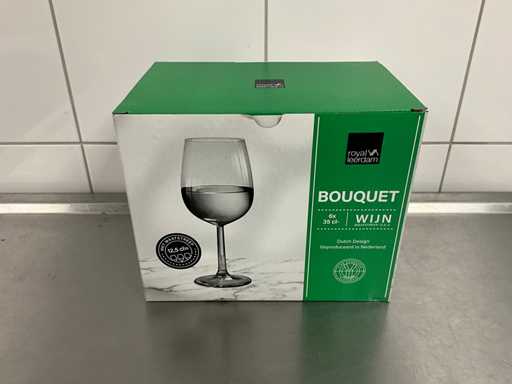 Royal Leerdam – Blumenstrauß – Schachtel Weingläser (6x)
