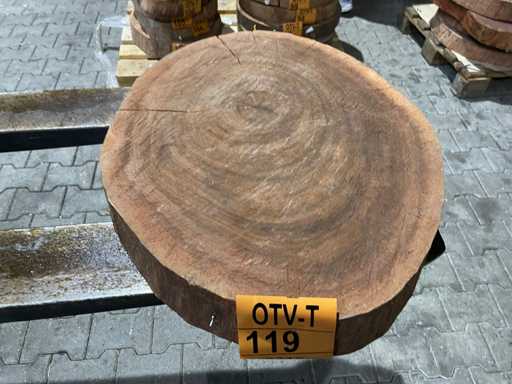 Rosewood disc, Thickness 70mm, Ø 500mm