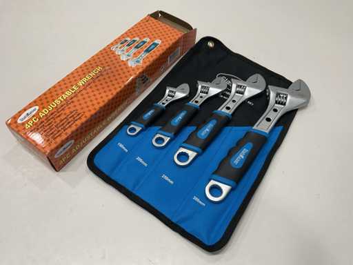 Zestaw kluczy angielskich 4 elementy