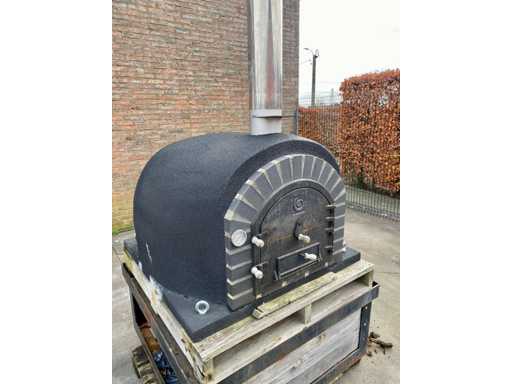 Houtgestookte zwarte kurk Pizza-oven