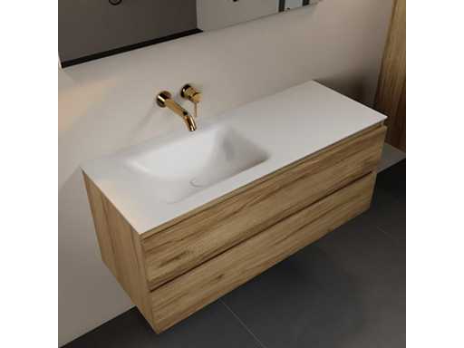 Dulapul de baie Oak Honey 120cm stânga