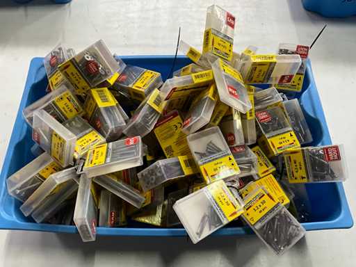 Rotadrill Różne ze stali nierdzewnej, ocynkowanej i mosiądzu (100x)