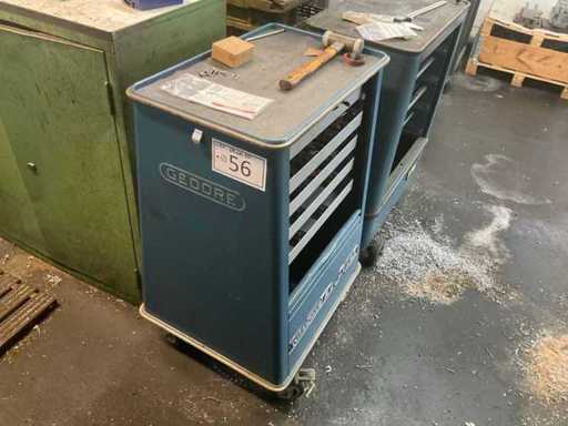 PRECITOOL gereedschapswagen, met inhoud