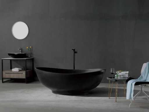 Baignoire îlot - Solid surface - Dace (disponible en 2 coloris)