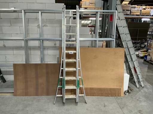 SOLID 3 piece alu sliding ladder