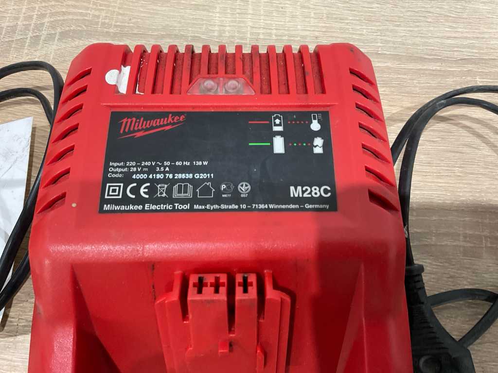 28 volt discount milwaukee battery charger