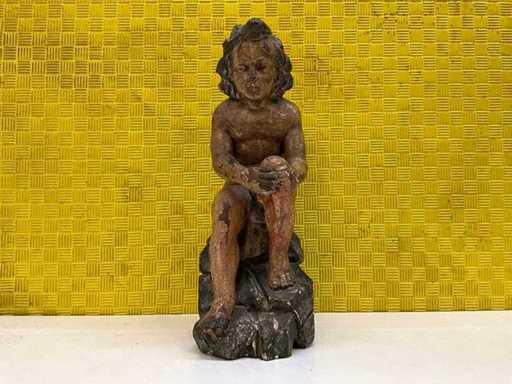 Statue ancienne en bois