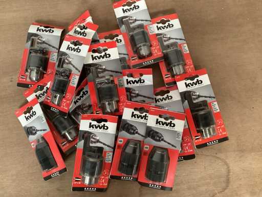 KWB Mix-Lot-Bohrchucks mit Schnellentschluss und Schlüssel (17x)