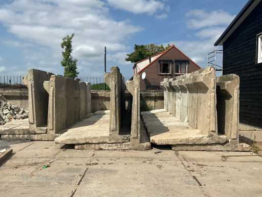 Lot de ziduri de sprijin din beton