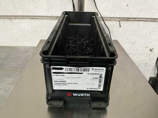 Würth 3.30 kg Plate screw AHU with flange in stackable container