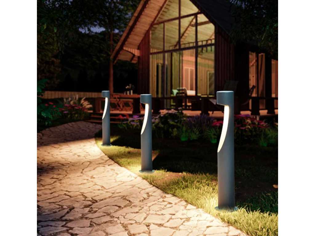 6 x Lampe de jardin 12W LED 60 cm - 3500K Blanc chaud (SLA-35)