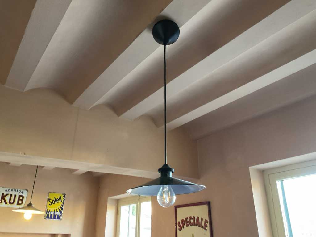 vintage hanglampen (6x)