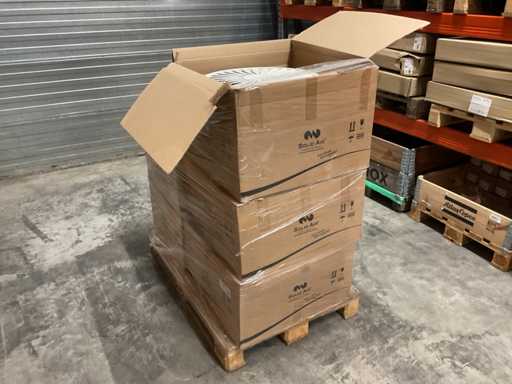 Solid Air RTBMOU 250 595mm Lotto di diffusori a vortice, 6 pezzi