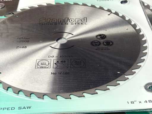 5x Stanford - Saw blade 450mm for Table circular saw machine 