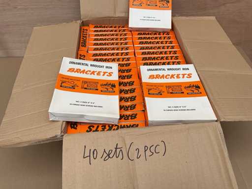 40 sets rustieke plank dragers