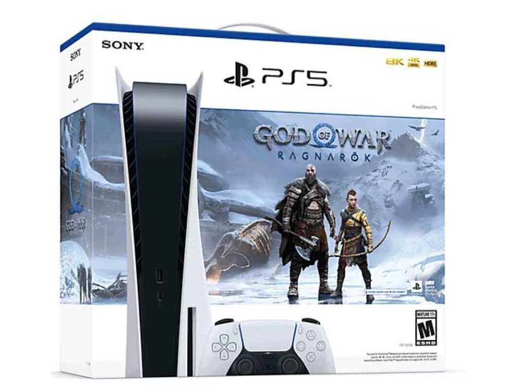 Product met beschadigde verpakking. Sony Playstation 5 Blu-ray-editie + God of War: Ragnarök (MOD ID: 93964561)