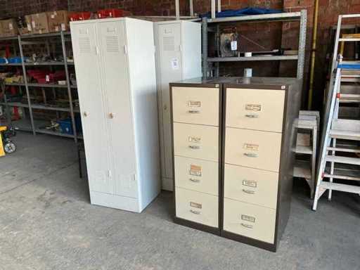 Locker cabinet / filing cabinet (4x)