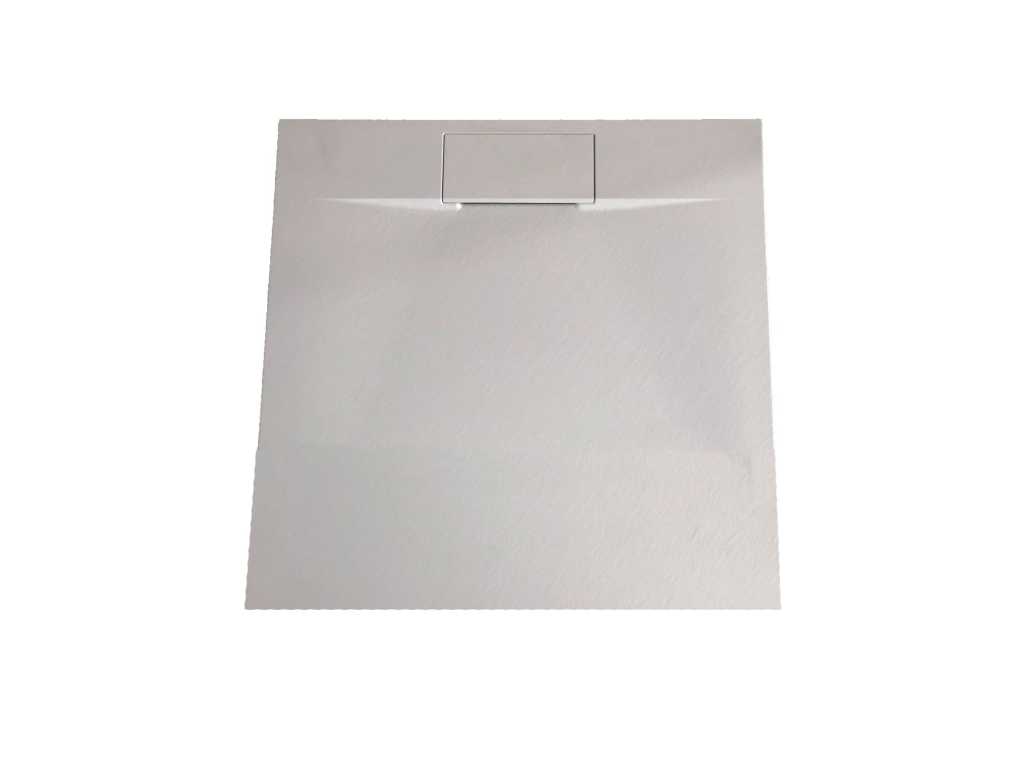 1 x 90x90CM SMC shower tray - White