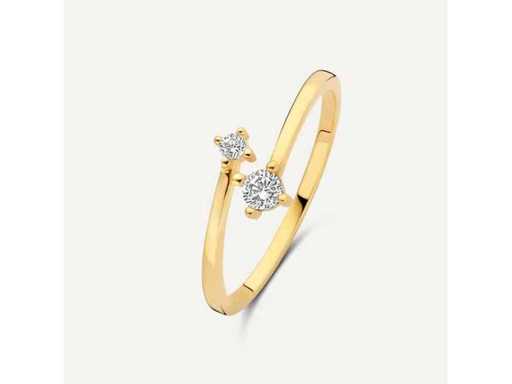 TOV Essentials Zirkonia Duo 14k Ring