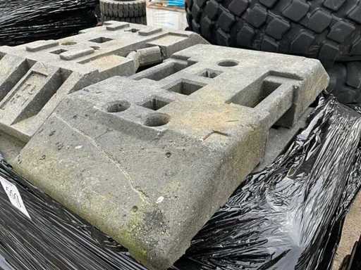 Plastikowa stopa ogrodzenia budowlanego (23x)