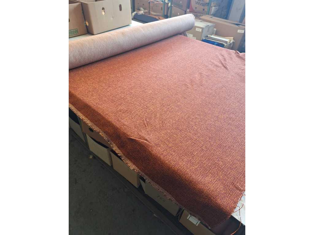 11.4m upholstery fabric brique