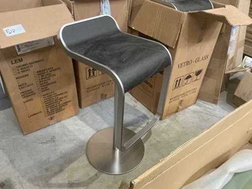 Lapalma Sgabello Lem Nero Poro Aperto H66-79 scaune de bar (4x)