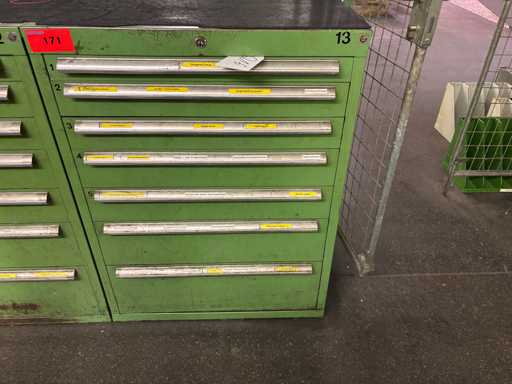   Tool cabinet with contents