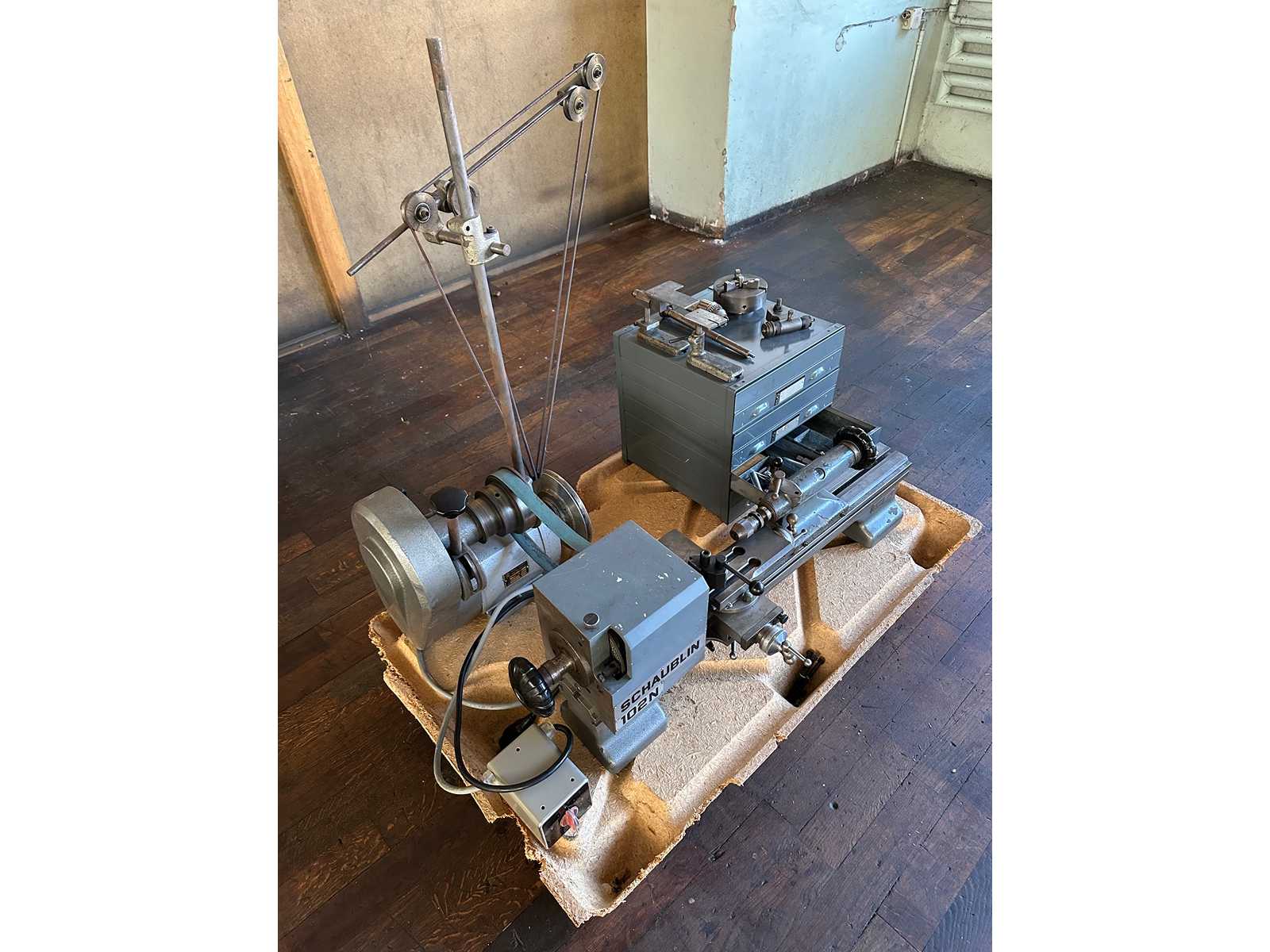 Schaublin 102 Tower on Workbench