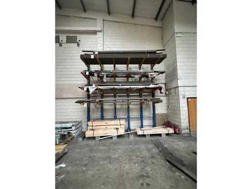 Stojak wspornikowy, jednostronny, 6 słupków