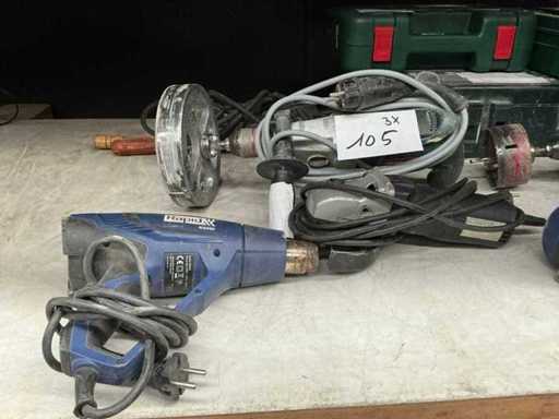 Lot of various electric hand tools (4x)